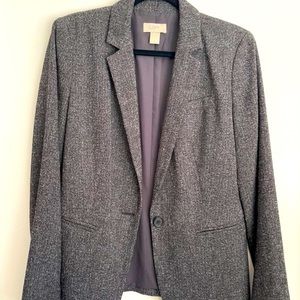 Ann Taylor LOFT Charcoal Gray Blazer